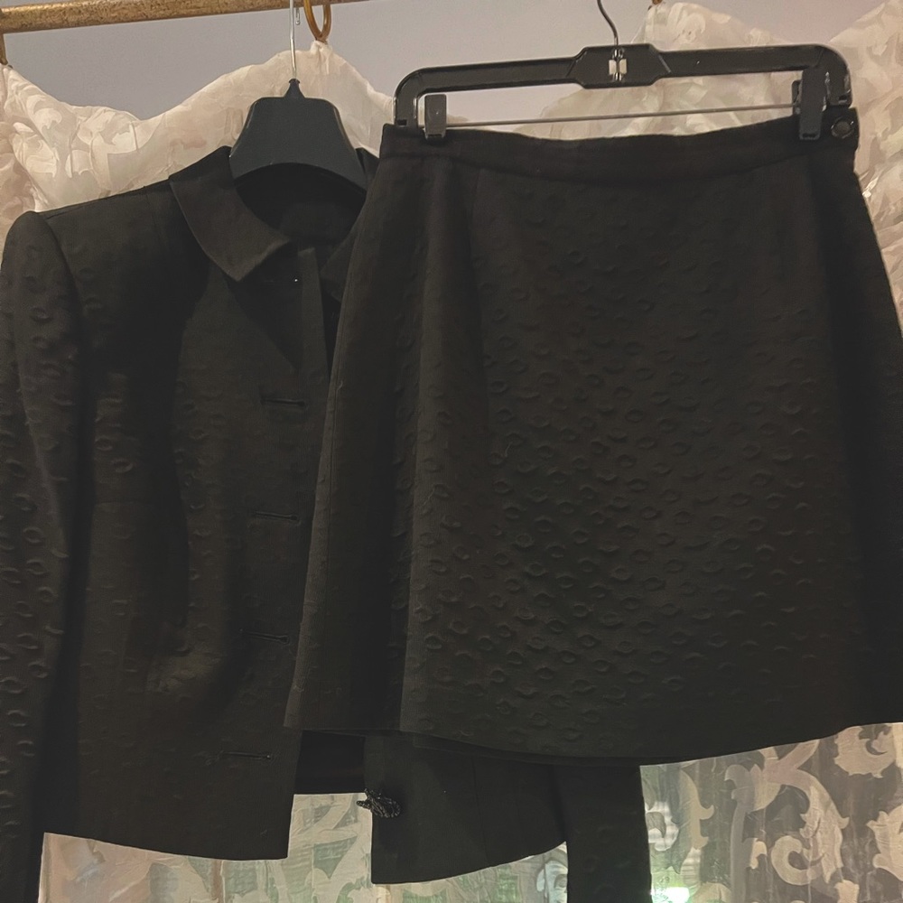 FLASH SALE! Versace vintage skirt suit set! Jacket with accents and skirt